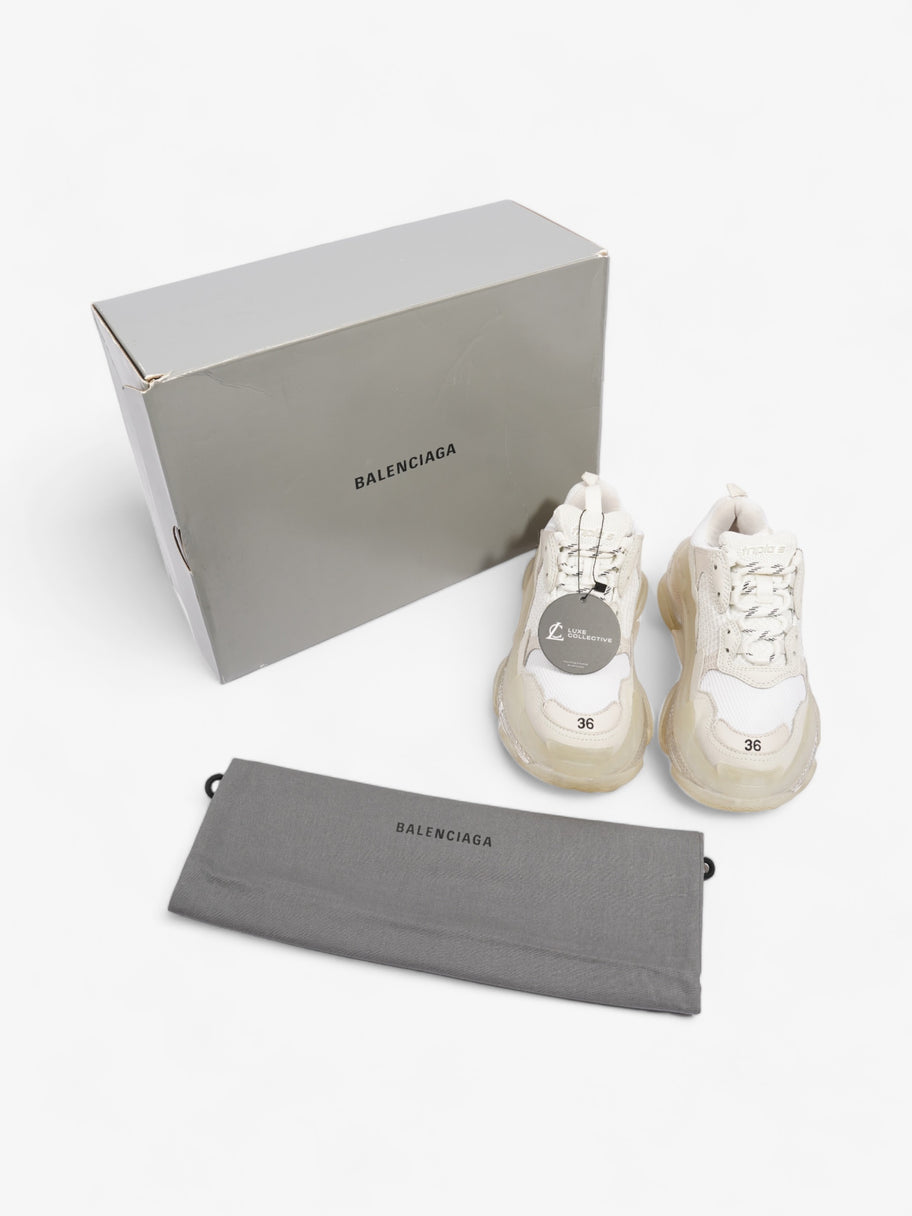 Balenciaga Triple S Clear Sole White Mesh EU 36 UK 3 Image 9