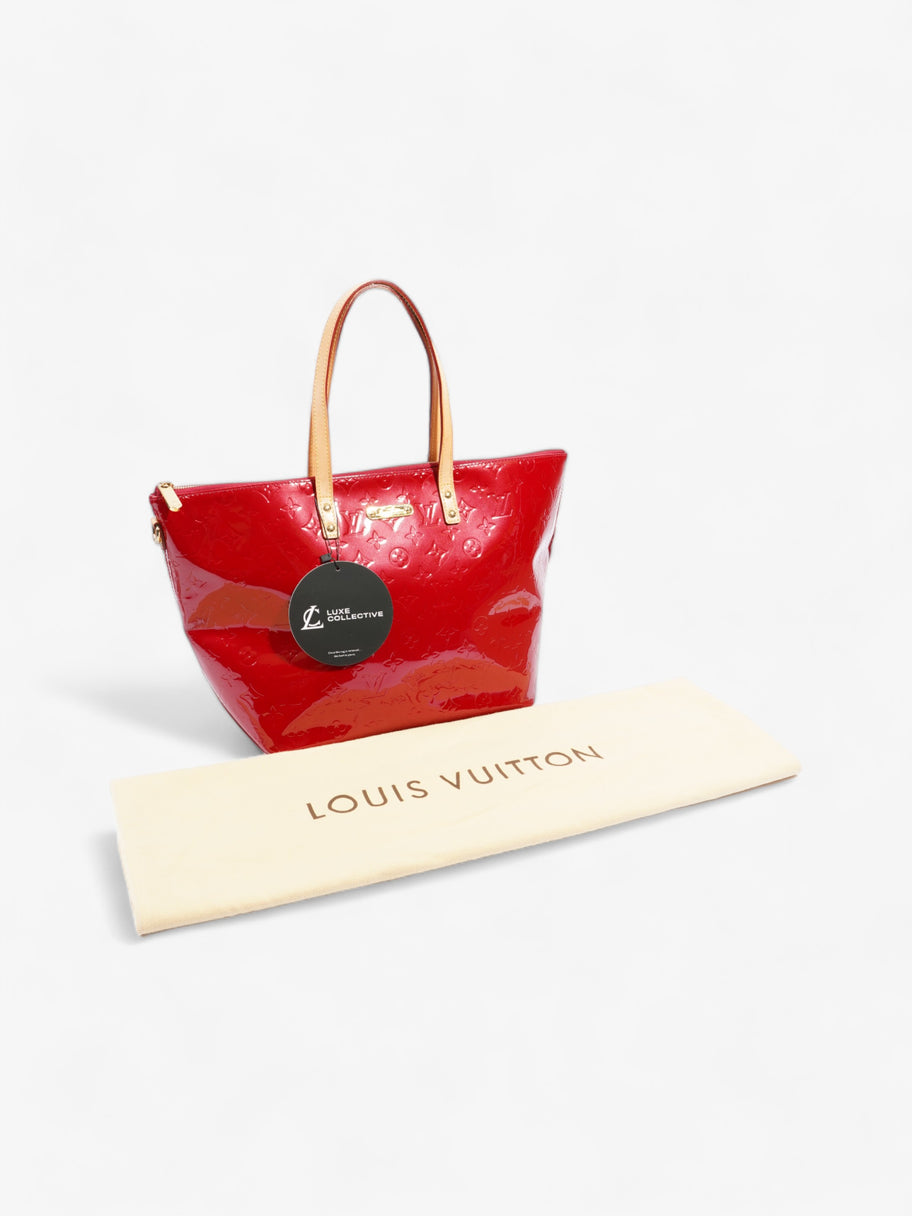 Louis Vuitton Bellevue GM Red Patent Leather Image 9