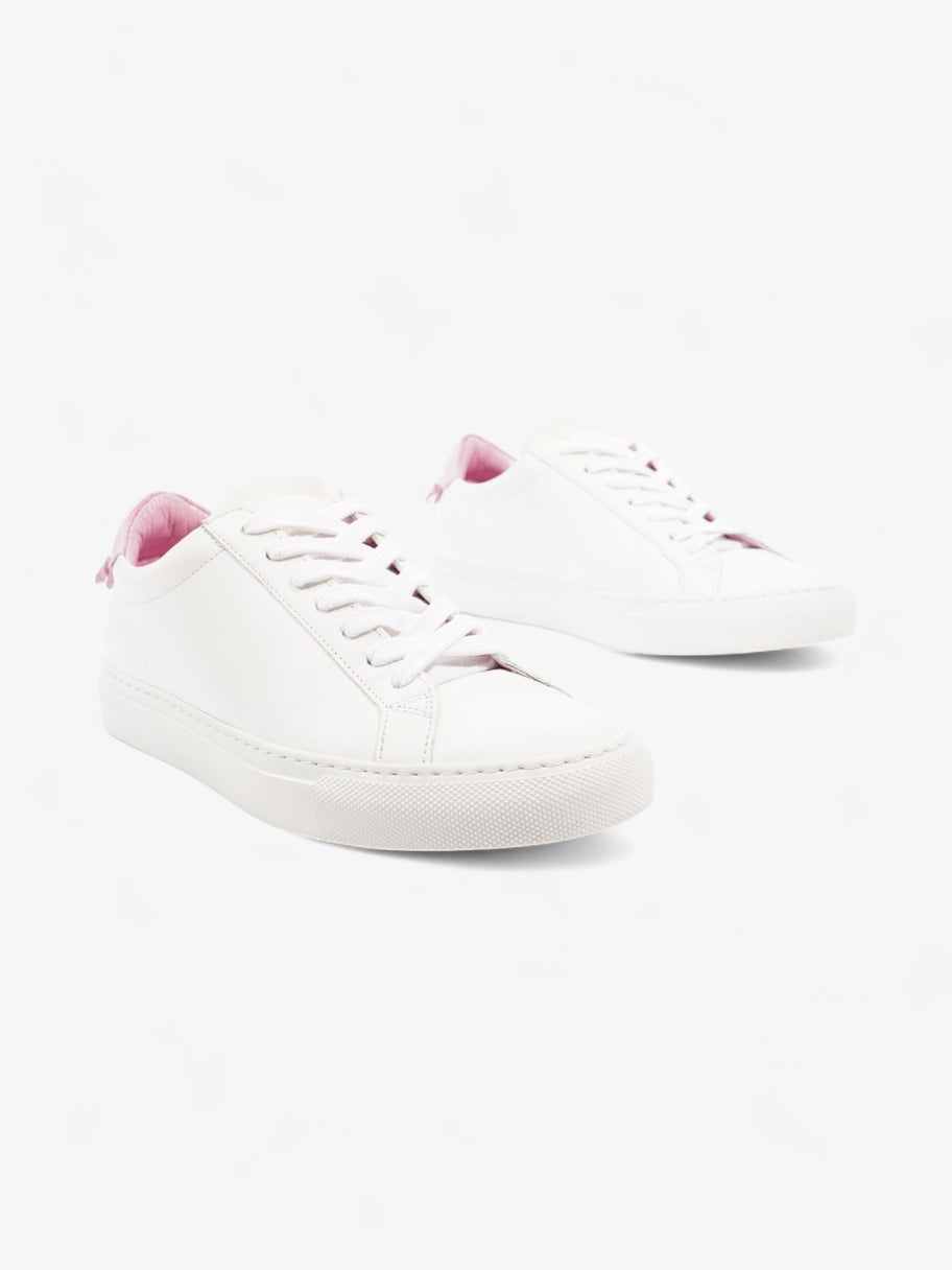 Givenchy Low Top Sneaker White / Pink Tab Leather EU 37.5 UK 4.5 Image 2