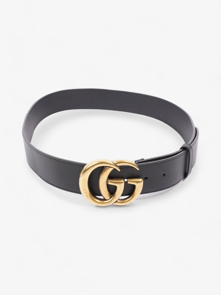 Gucci GG Marmont Wide Belt Black Leather 90cm / 36