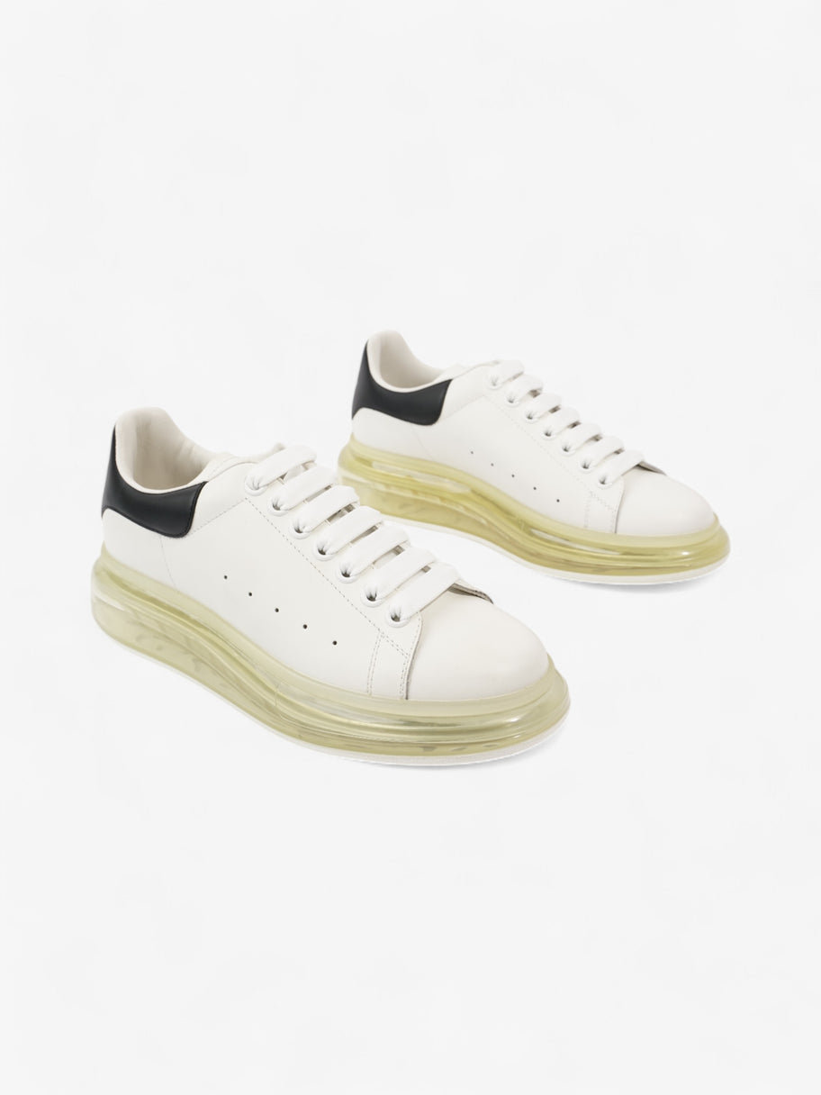 Alexander McQueen Oversized Clear Sole Sneakers White  / Black Tab Leather EU 40 UK 6 Image 2