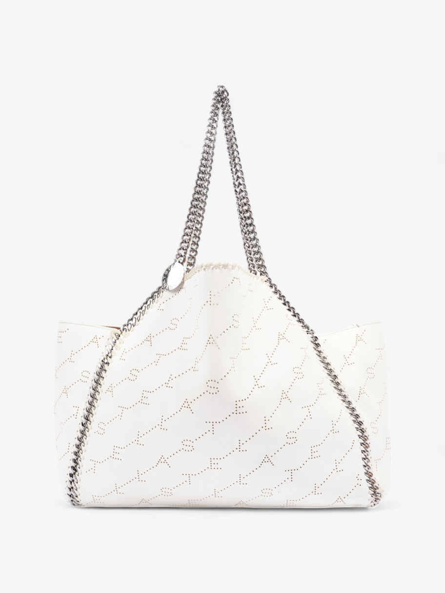 Stella McCartney Falabella Reversible Tote White Faux Leather Image 1