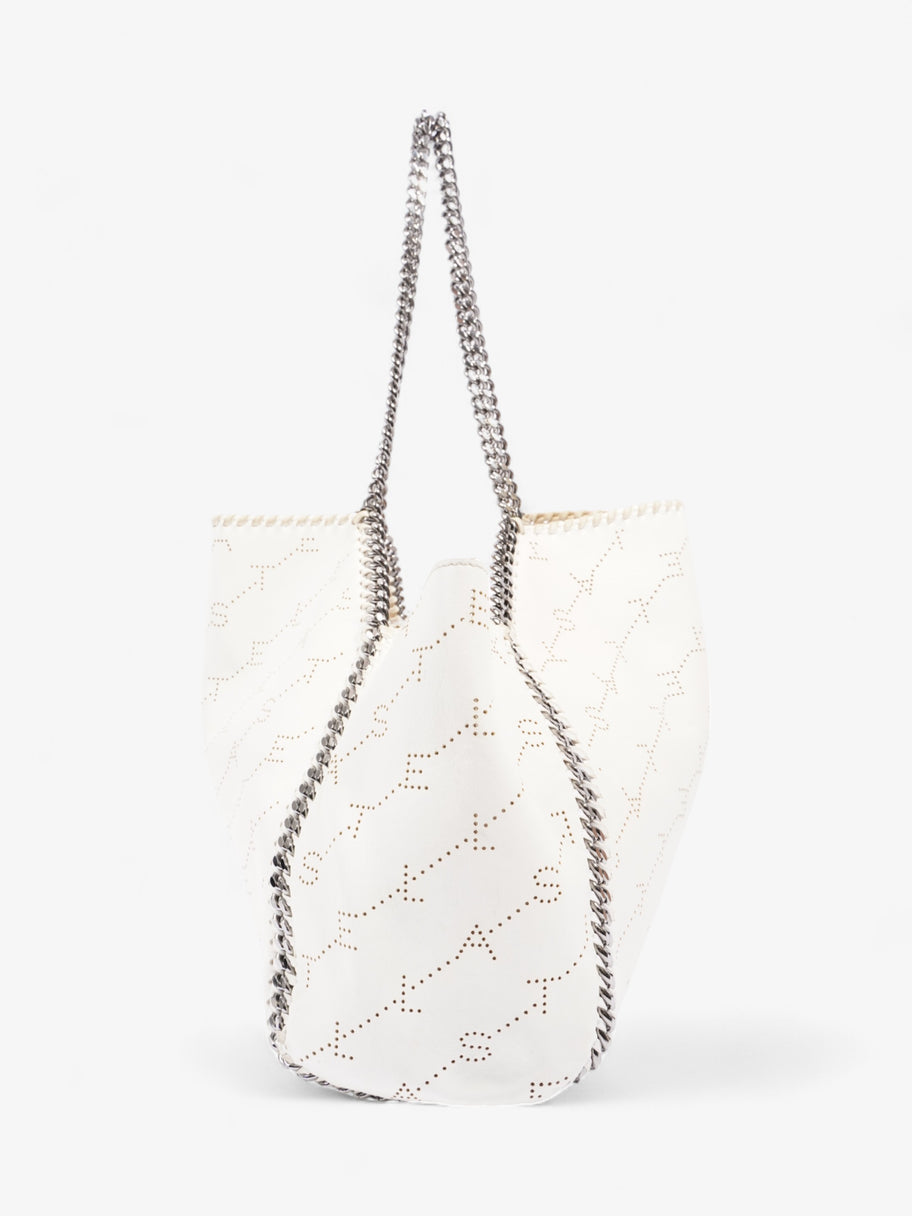 Stella McCartney Falabella Reversible Tote White Faux Leather Image 3