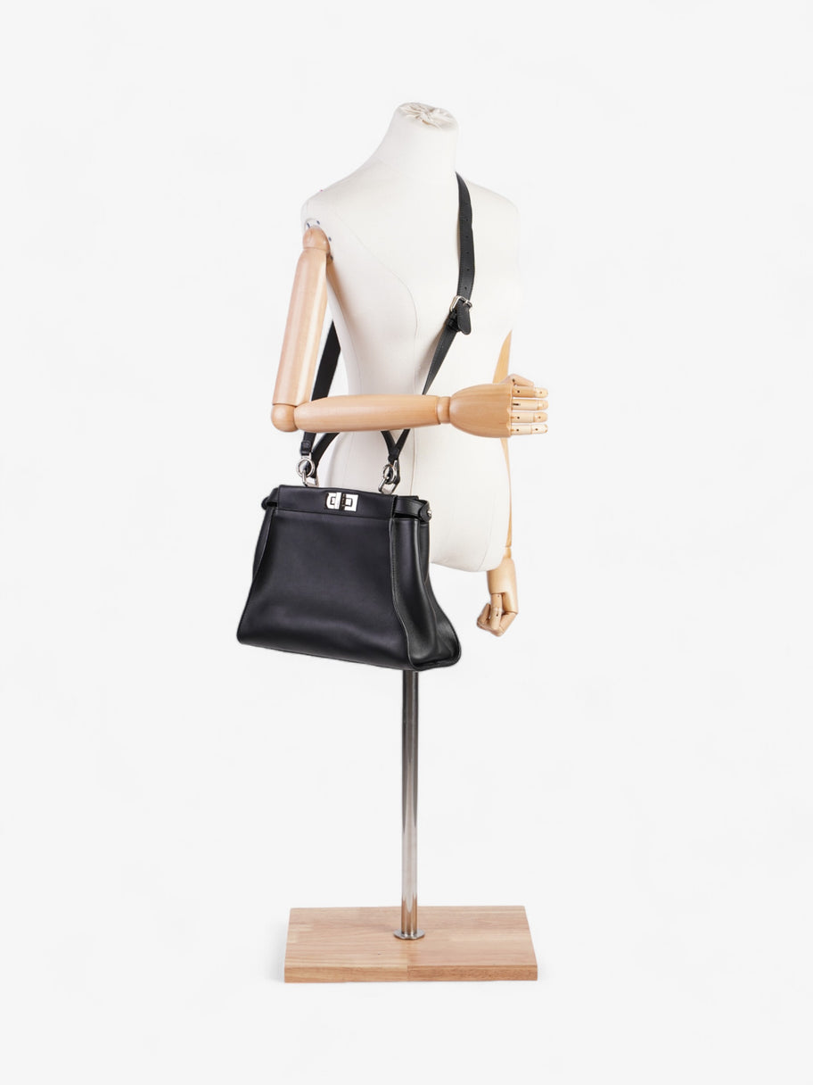 Fendi Peekaboo  Black Lambskin Leather Medium Image 2