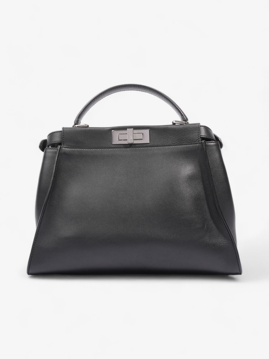 Fendi Peekaboo  Black Lambskin Leather Medium Image 4