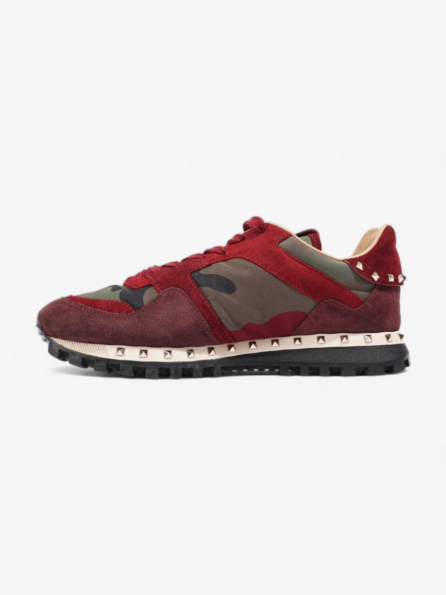 Valentino Rockstud Sneakers Red / Khaki / Black Suede EU 37 UK 4 Image 3