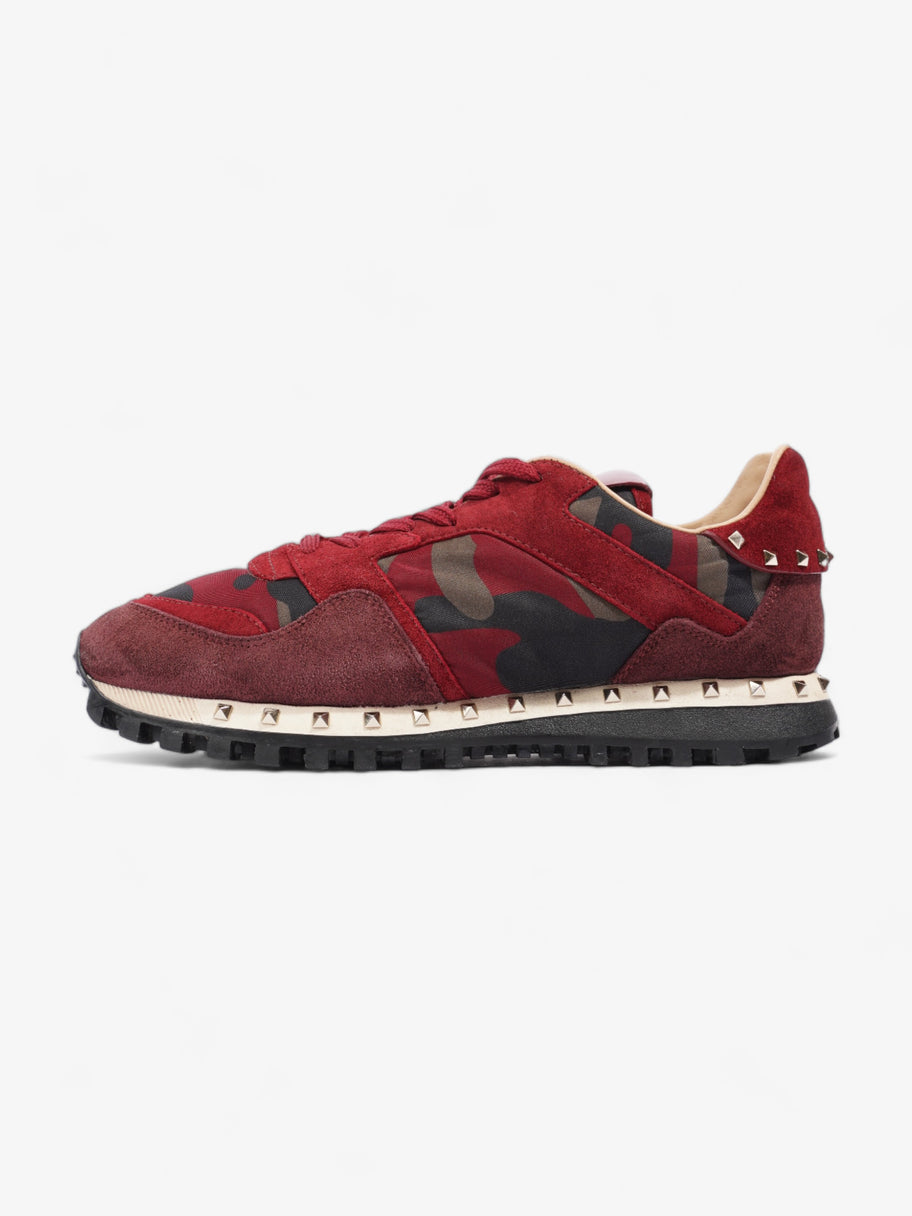 Valentino Rockstud Sneakers Red / Khaki / Black Suede EU 37 UK 4 Image 5