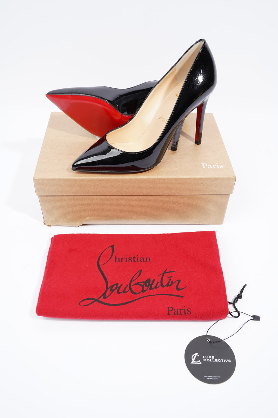 Christian Louboutin Pigalle 100 Black Patent Leather EU 37 UK 4 Image 11