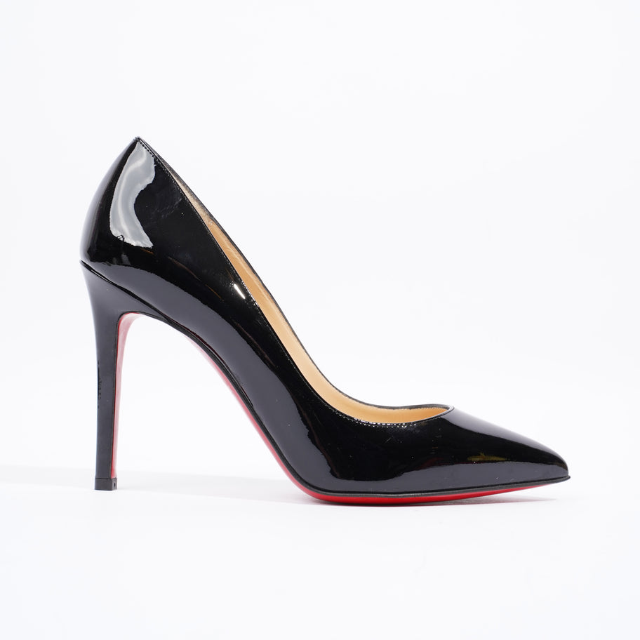 Christian Louboutin Pigalle 100 Black Patent Leather EU 37 UK 4 Image 1