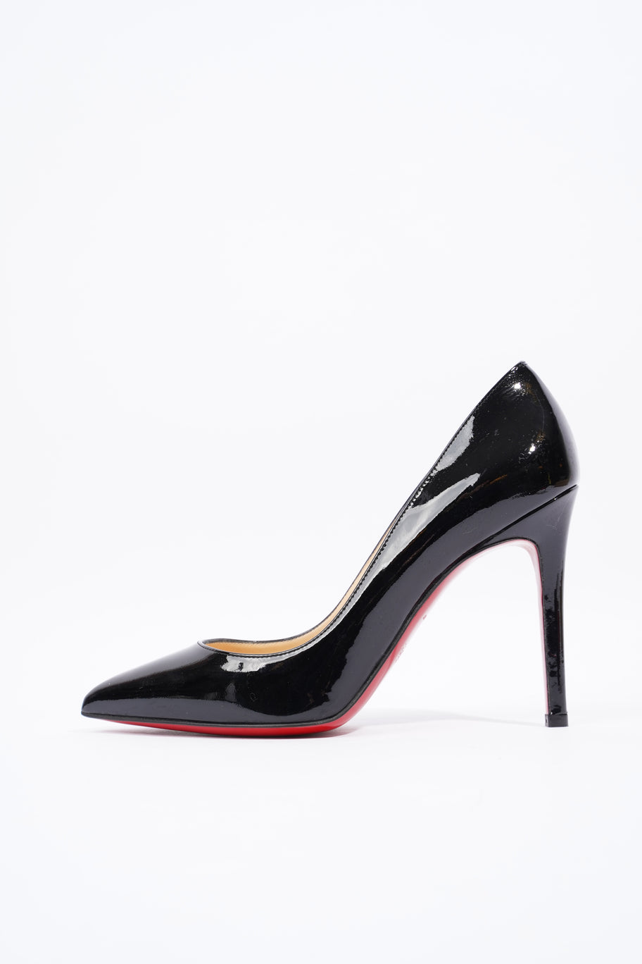 Christian Louboutin Pigalle 100 Black Patent Leather EU 37 UK 4 Image 5