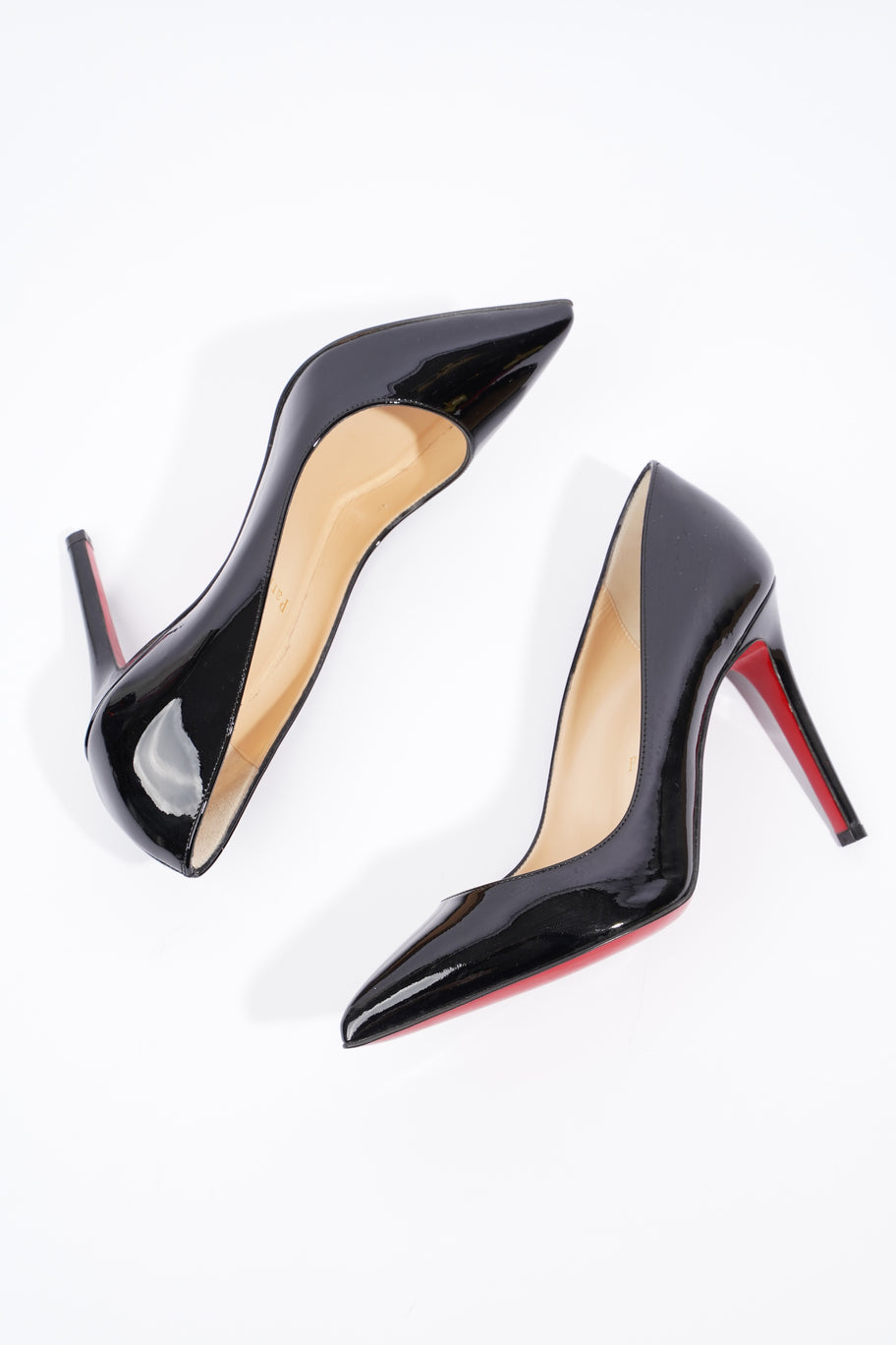 Christian Louboutin Pigalle 100 Black Patent Leather EU 37 UK 4 Image 9