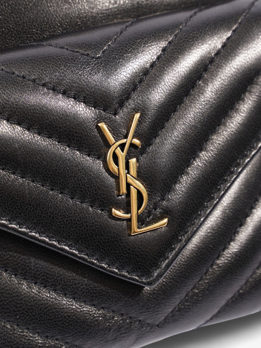 Saint Laurent Monogram Bucket Bag Black Matelasse Leather Mini Image 7