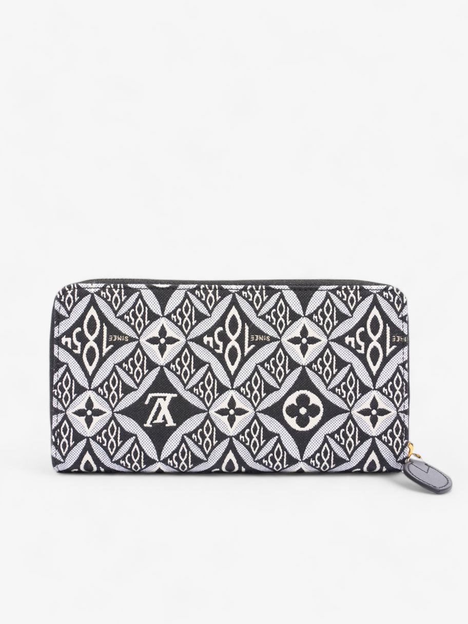 Louis Vuitton Since 1854 Zippy Wallet Black And White Jacquard Monogram Canvas Image 3