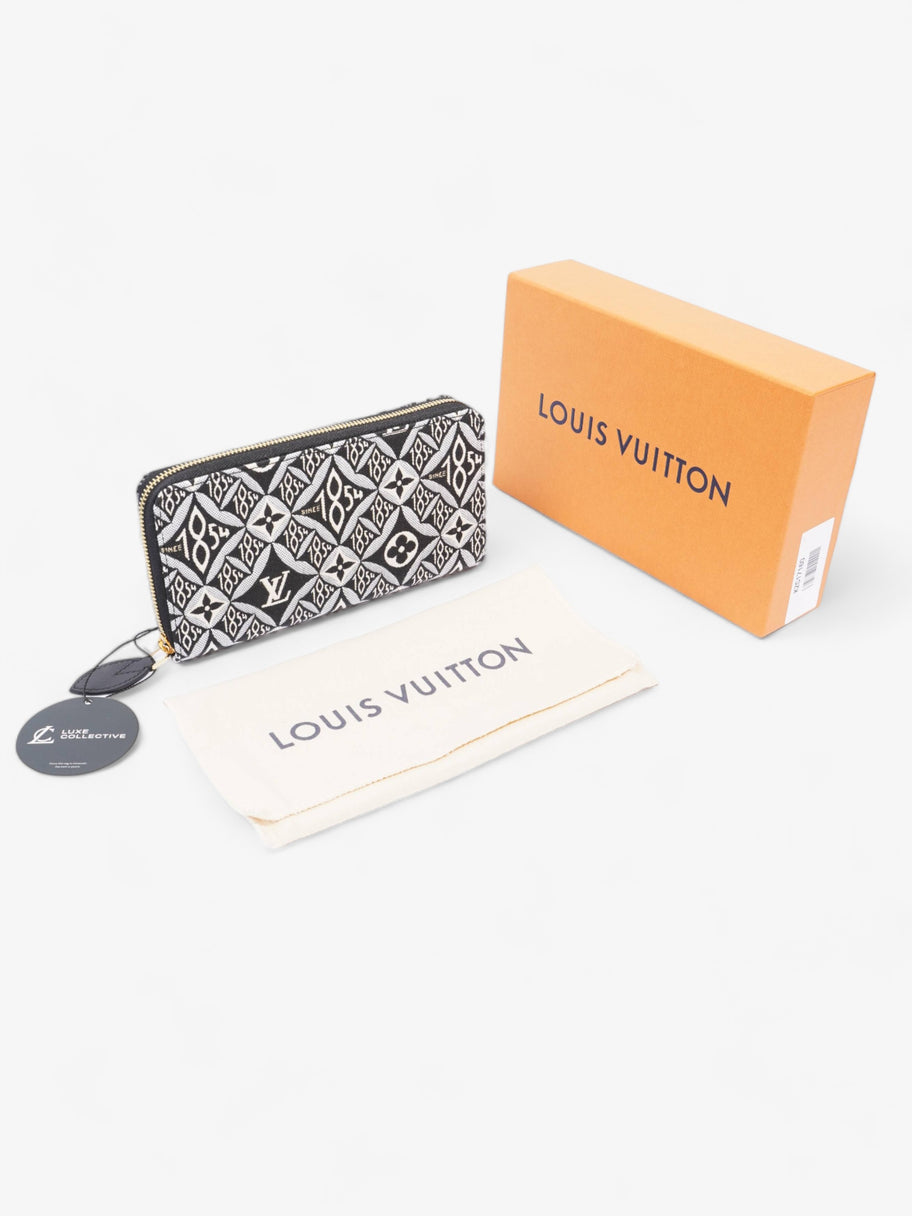 Louis Vuitton Since 1854 Zippy Wallet Black And White Jacquard Monogram Canvas Image 11