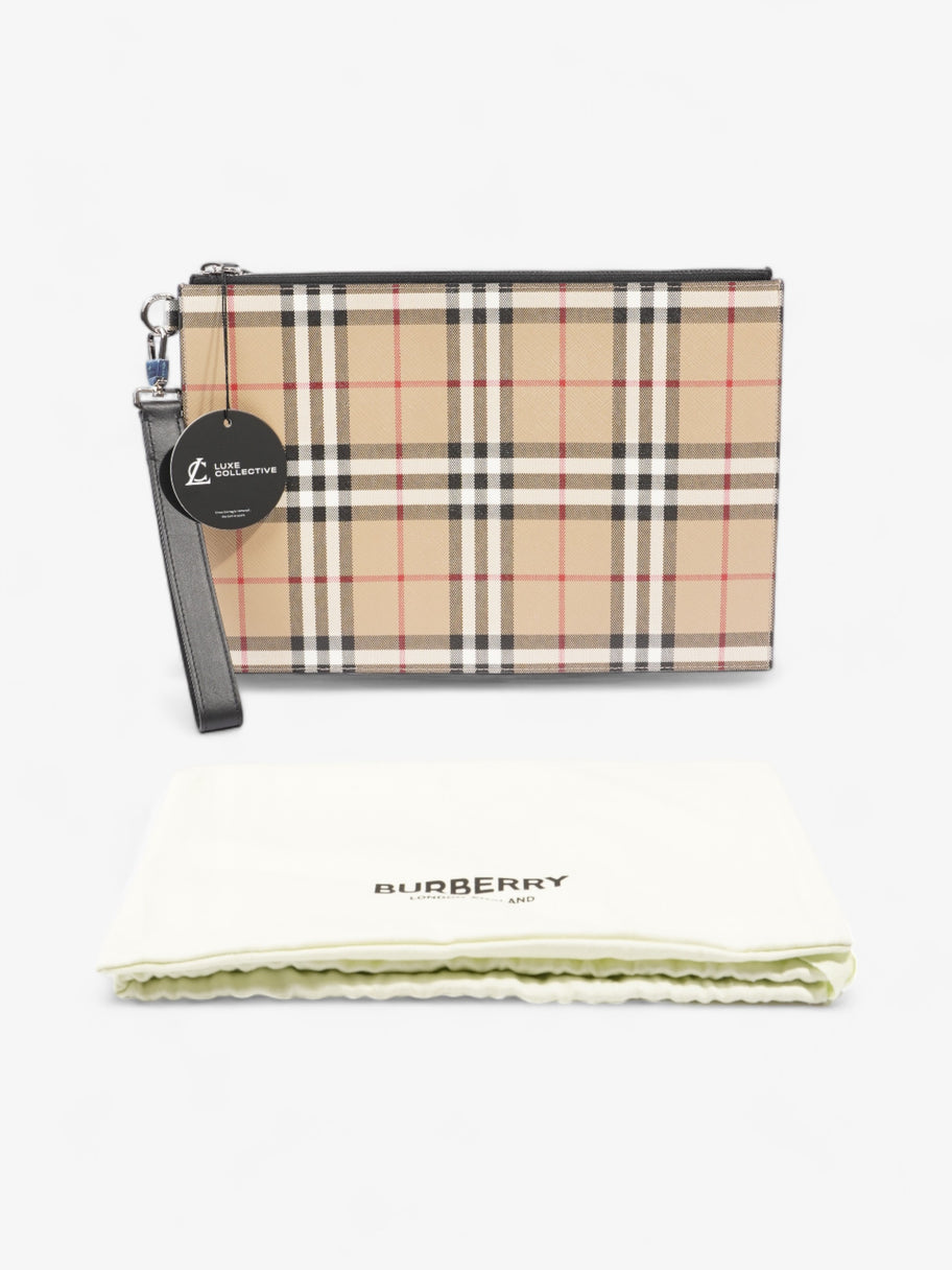 Burberry Check-Print Clutch Vintage Check Cotton Image 7