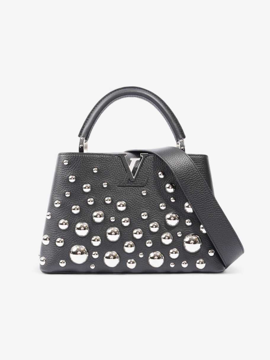 Louis Vuitton X Yayoi Kusama Narcissus Garden Capucines MM Black Leather Image 1