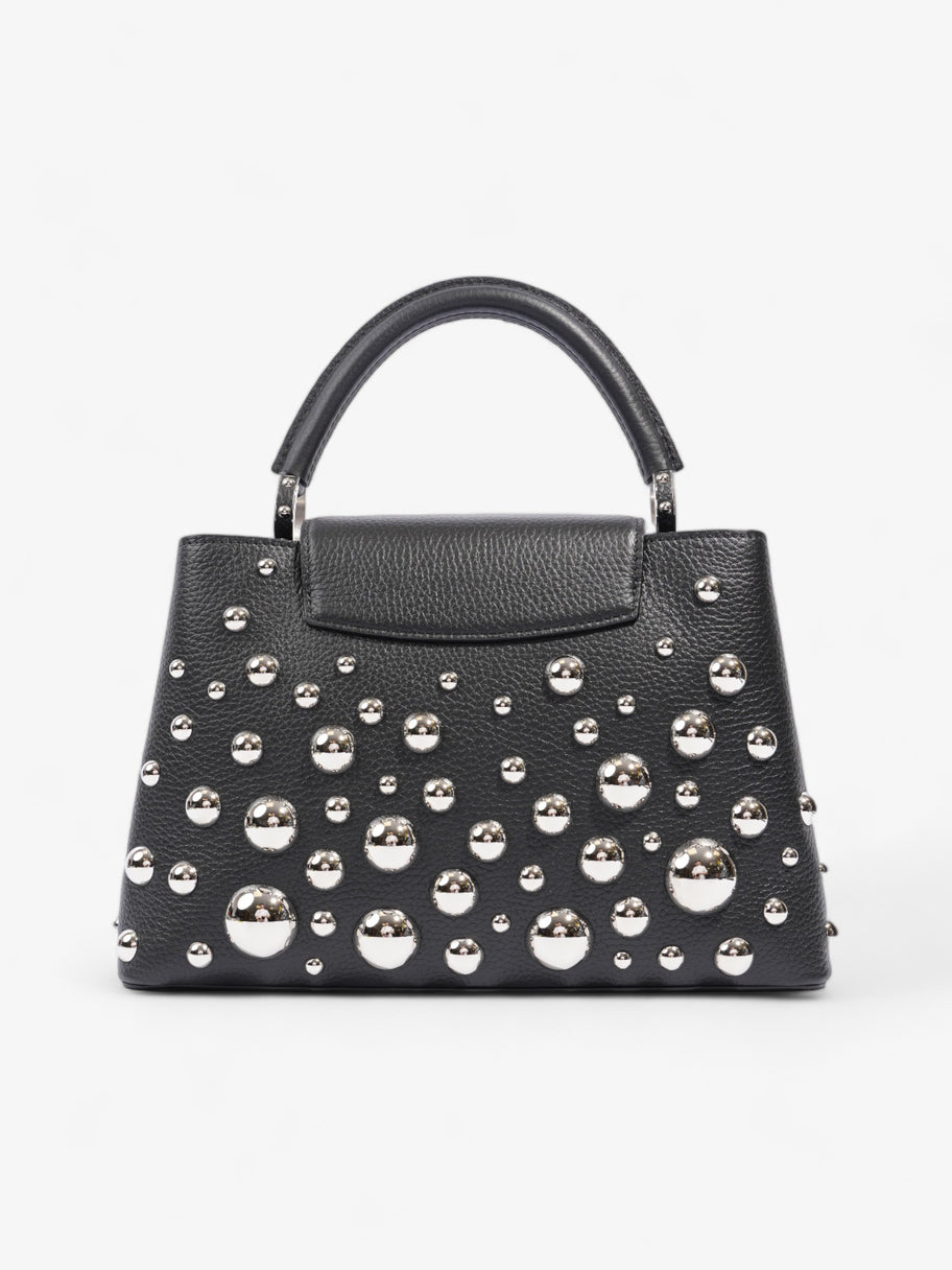 Louis Vuitton X Yayoi Kusama Narcissus Garden Capucines MM Black Leather Image 4