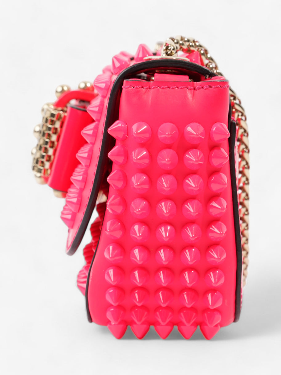 Christian Louboutin Sweet Charity Neon Pink Leather Baby Image 3