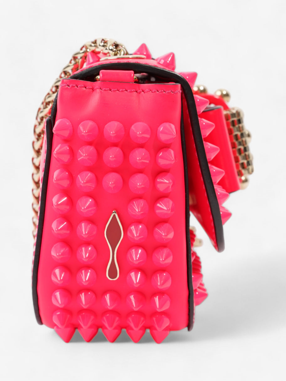 Christian Louboutin Sweet Charity Neon Pink Leather Baby Image 5