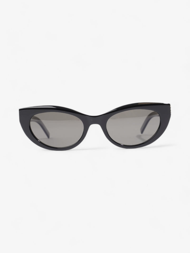  Saint Laurent YSL Cat Eye Sunglasses Black / Gold Acetate 140mm