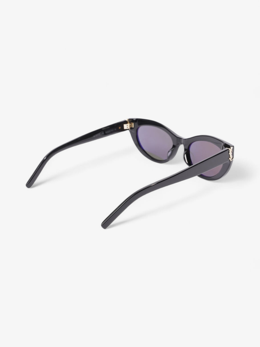 Saint Laurent YSL Cat Eye Sunglasses Black / Gold Acetate 140mm Image 7