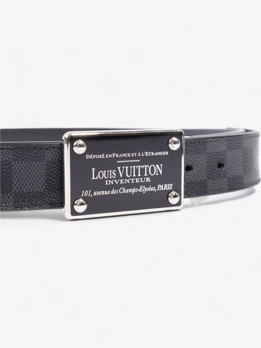 Inventeur Reversible Belt Damier Graphite Leather 95cm / 38