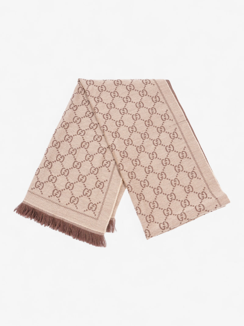  Gucci GG Jacquard Scarf GG Supreme Wool