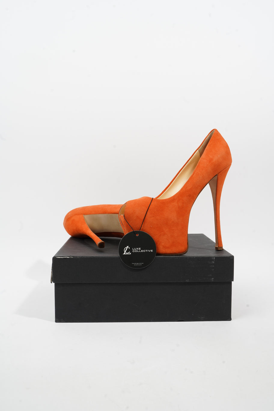 Giuseppe Zanotti Peep Toe Heel 140 Orange Suede EU 36 UK 3 Image 9