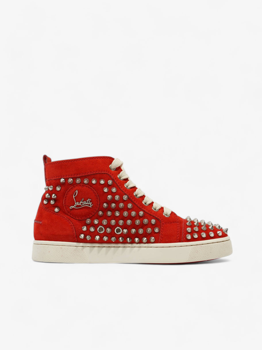 Christian Louboutin Louis Junior Spike Red Suede EU 36 UK 3 Image 4