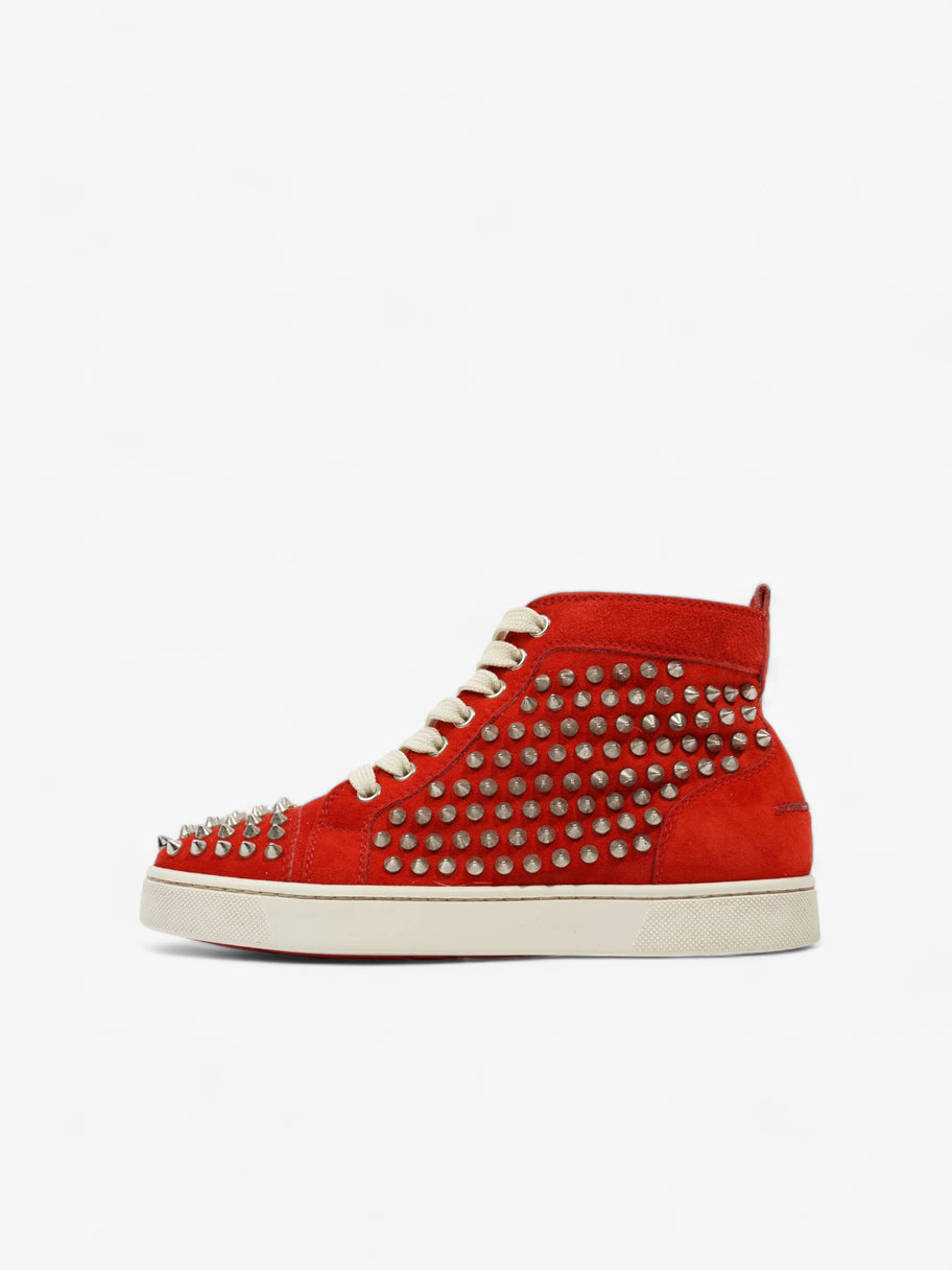 Christian Louboutin Louis Junior Spike Red Suede EU 36 UK 3 Image 5