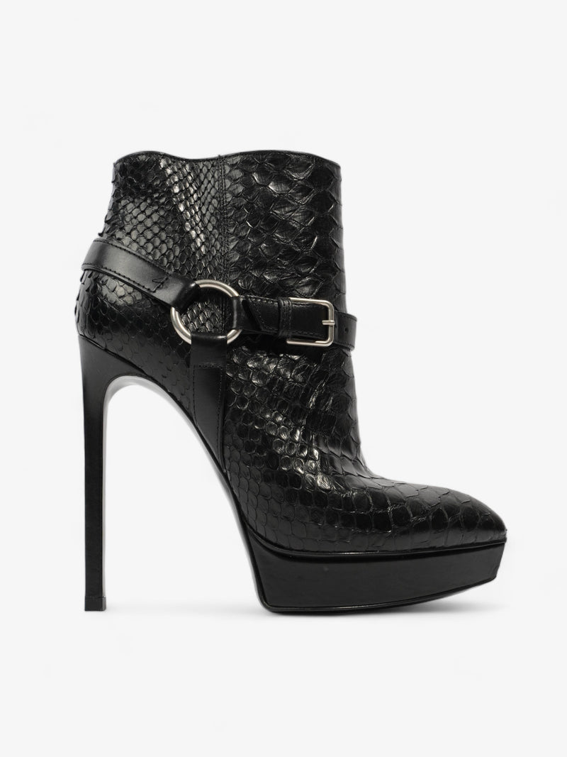  Ankle Boots 120 Black Python EU 36 UK 3