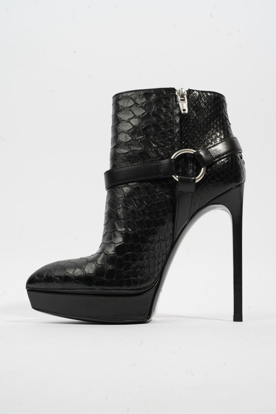 Ankle Boots 120 Black Python EU 36 UK 3 Image 3