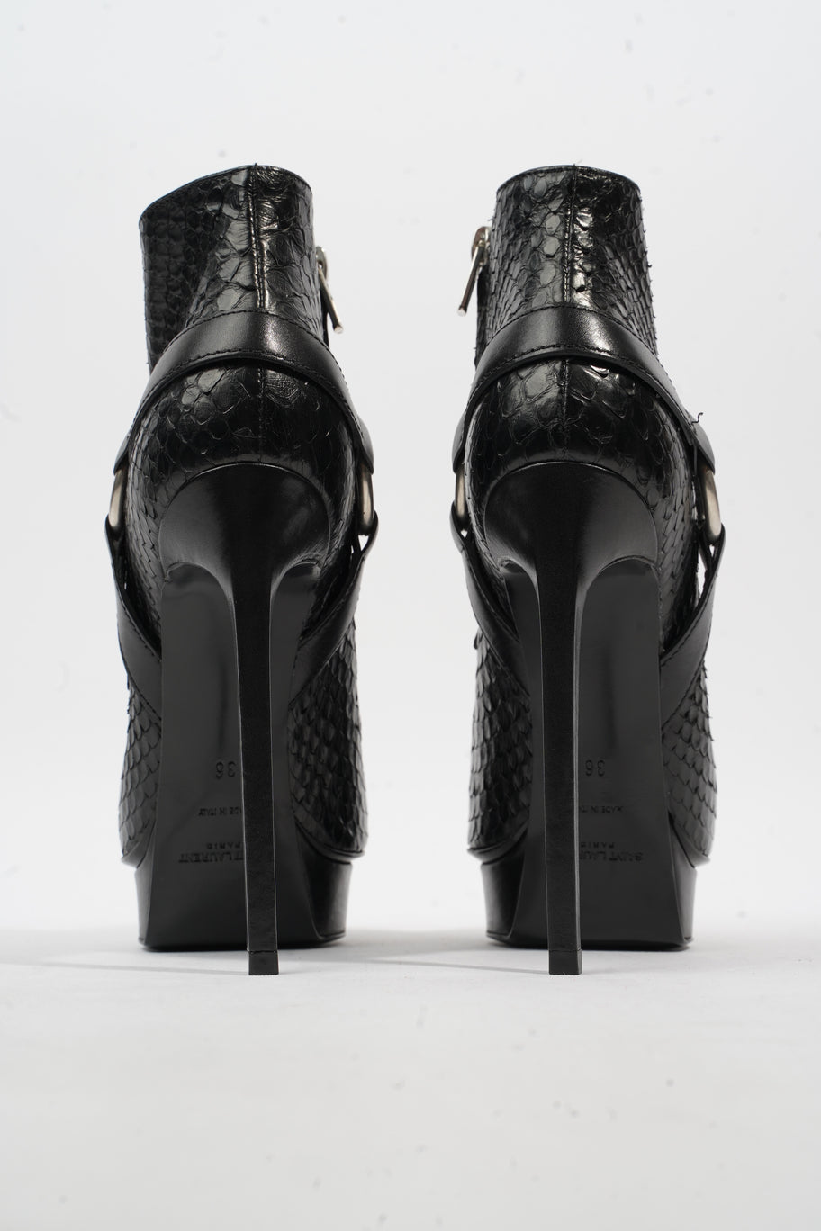 Ankle Boots 120 Black Python EU 36 UK 3 Image 6