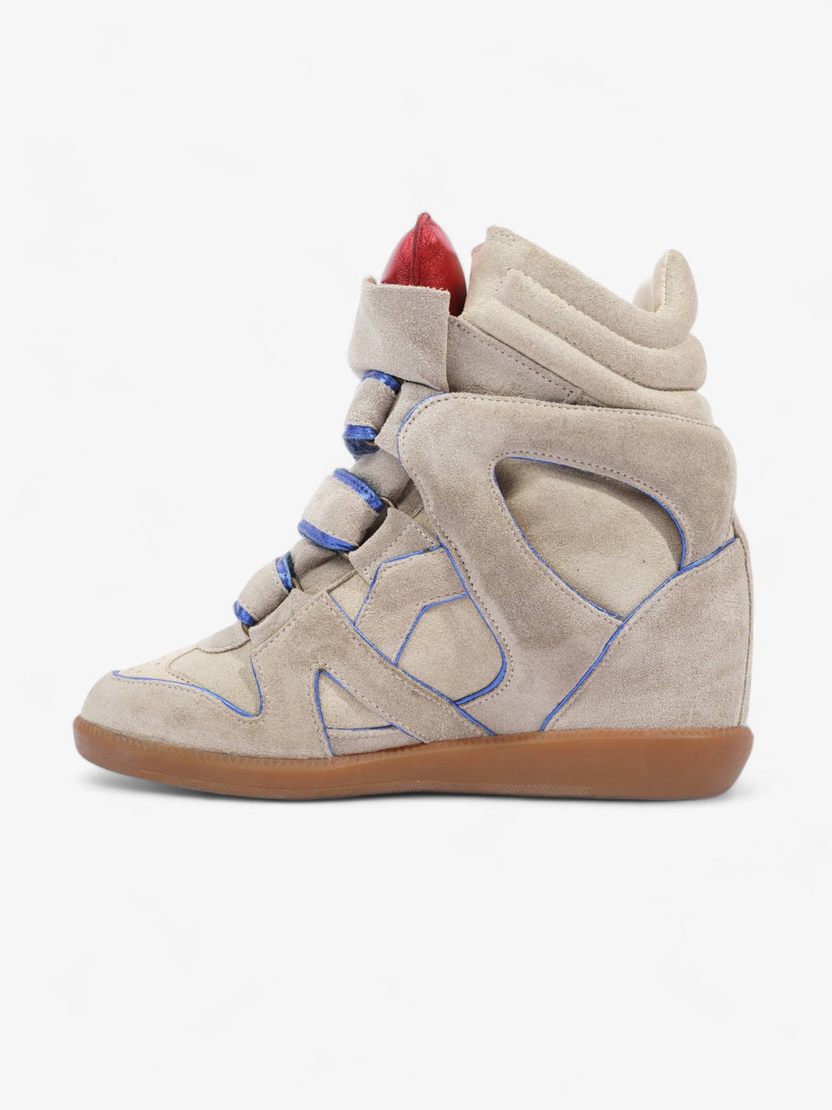 Isabel Marant Bekett Ecru / Blue Suede EU 36 UK 3 Image 2