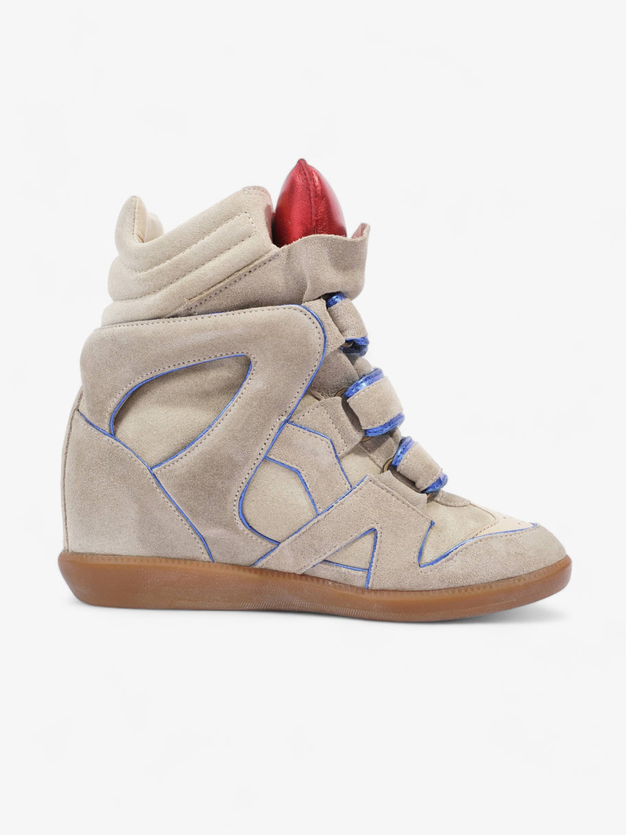 Isabel Marant Bekett Ecru / Blue Suede EU 36 UK 3 Image 4