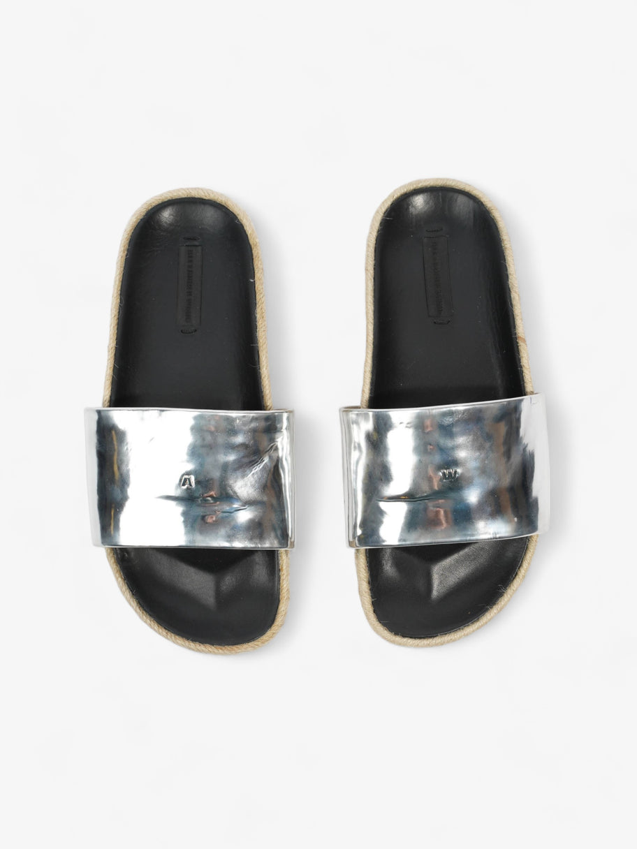 Alexander Wang Slide Silver Patent Leather EU 36.5 UK 3.5 Image 8