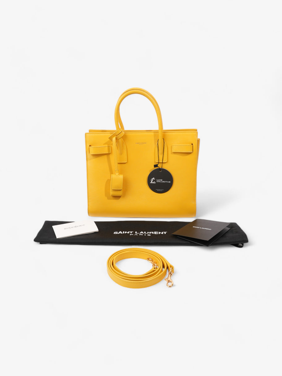 Saint Laurent Sac De Jour Yellow Leather Baby Image 9