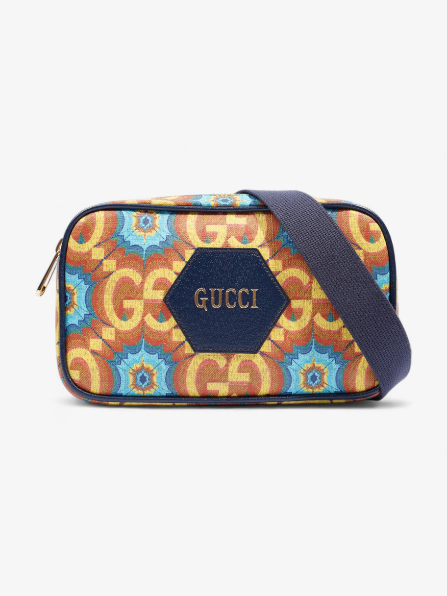 Gucci Kaleidoscope 100 Belt Bag Blue / Orange / Yellow Canvas Image 1