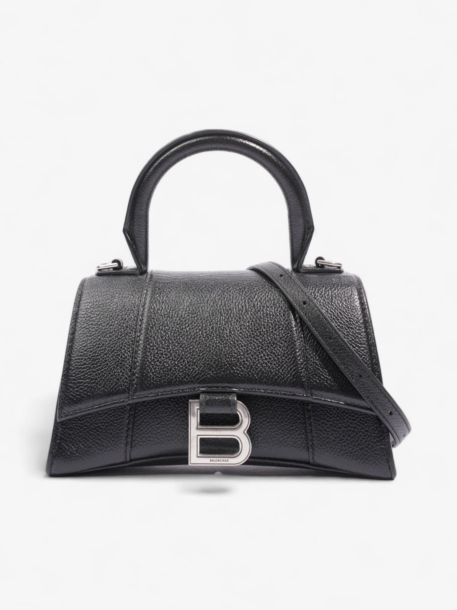 Balenciaga Hourglass Black Grained Leather XS Image 1