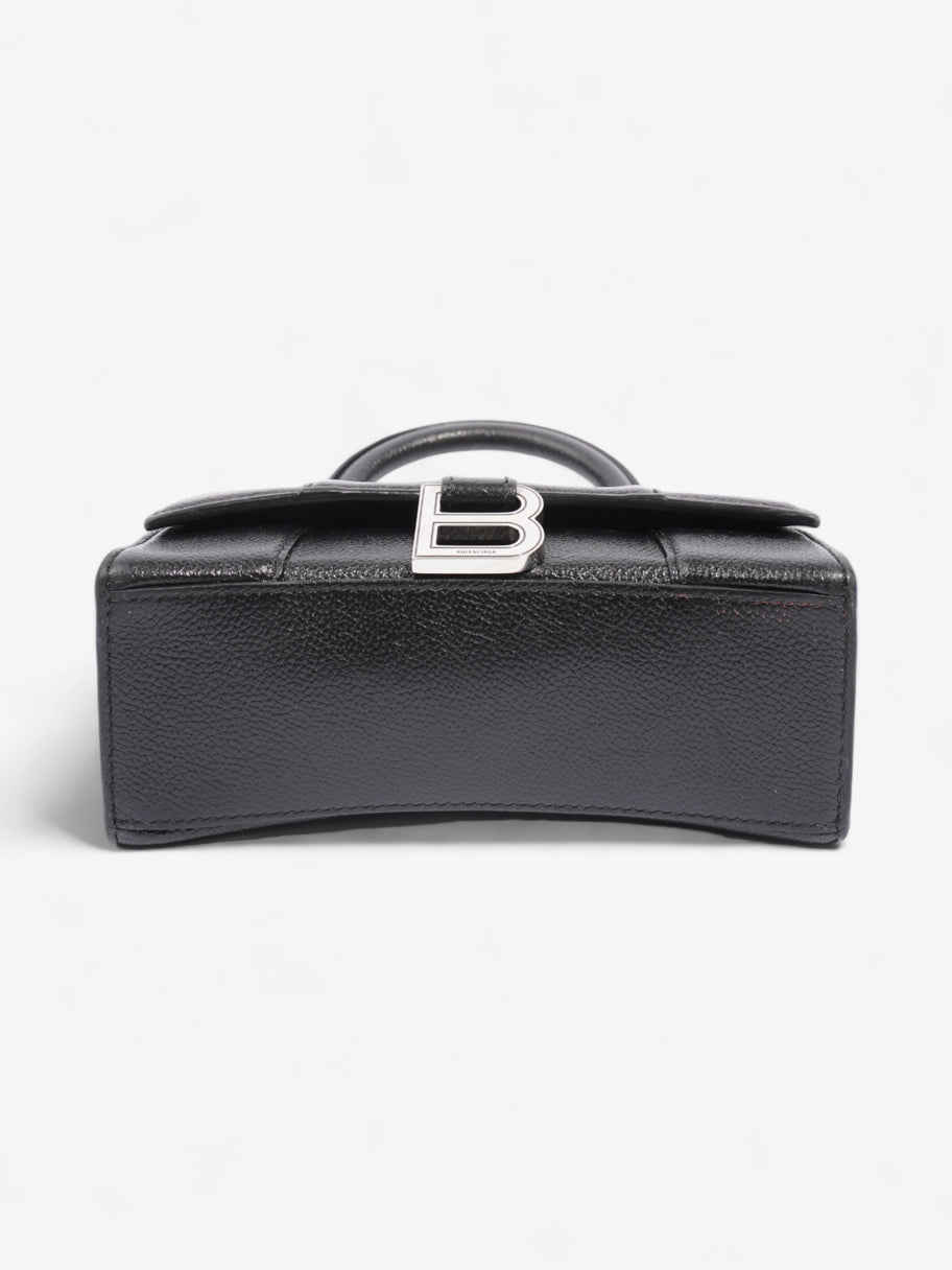 Balenciaga Hourglass Black Grained Leather XS Image 6