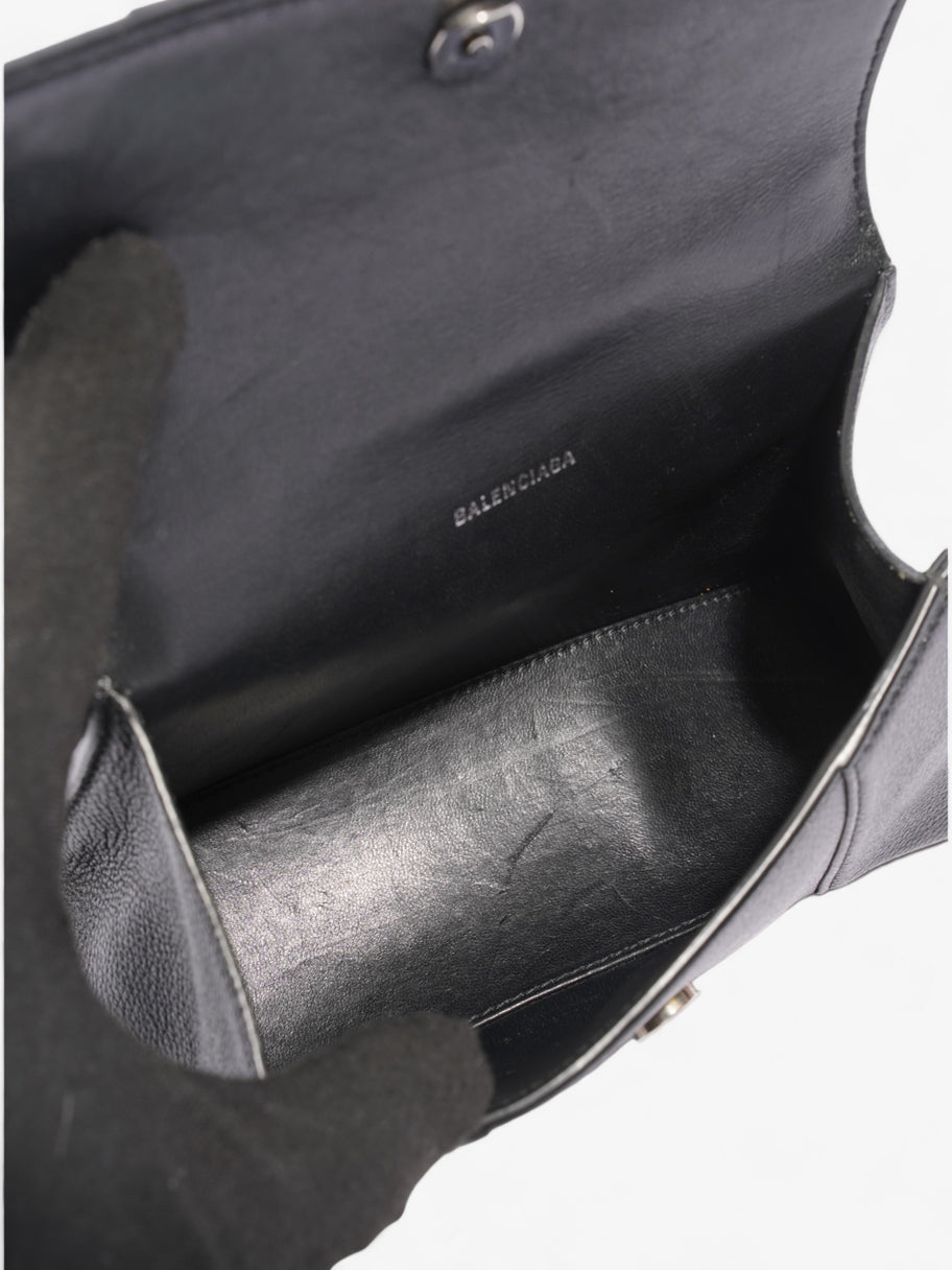 Balenciaga Hourglass Black Grained Leather XS Image 8