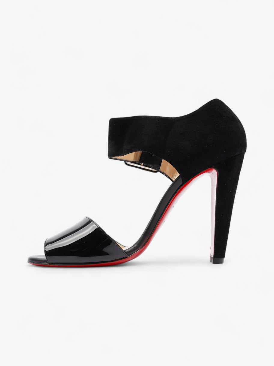 Christian Louboutin Buckle Sandal 110mm Black Suede EU 39.5 UK 6.5 Image 3