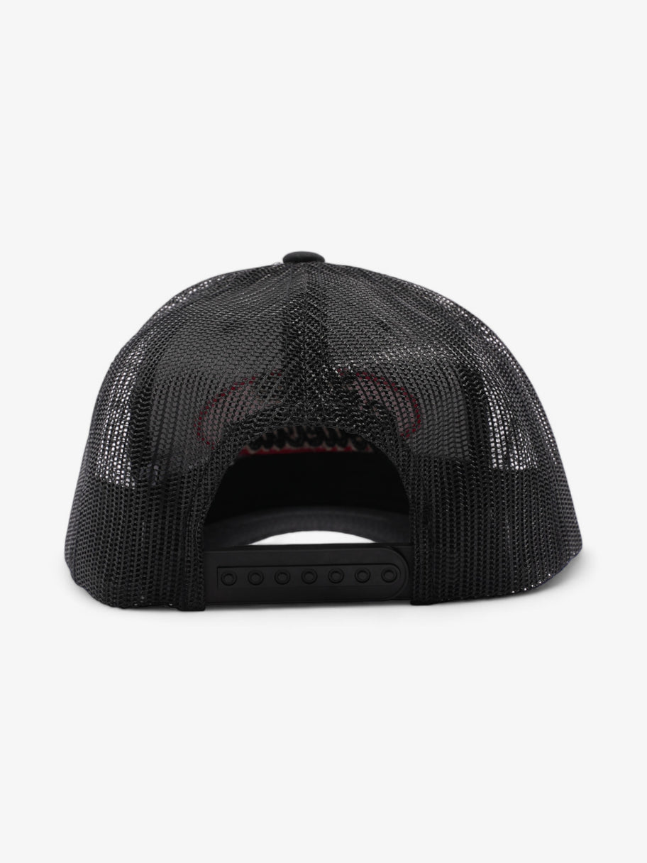 Knockoff Luxury Logo Trucker Cap Black / Red Polyester Image 4