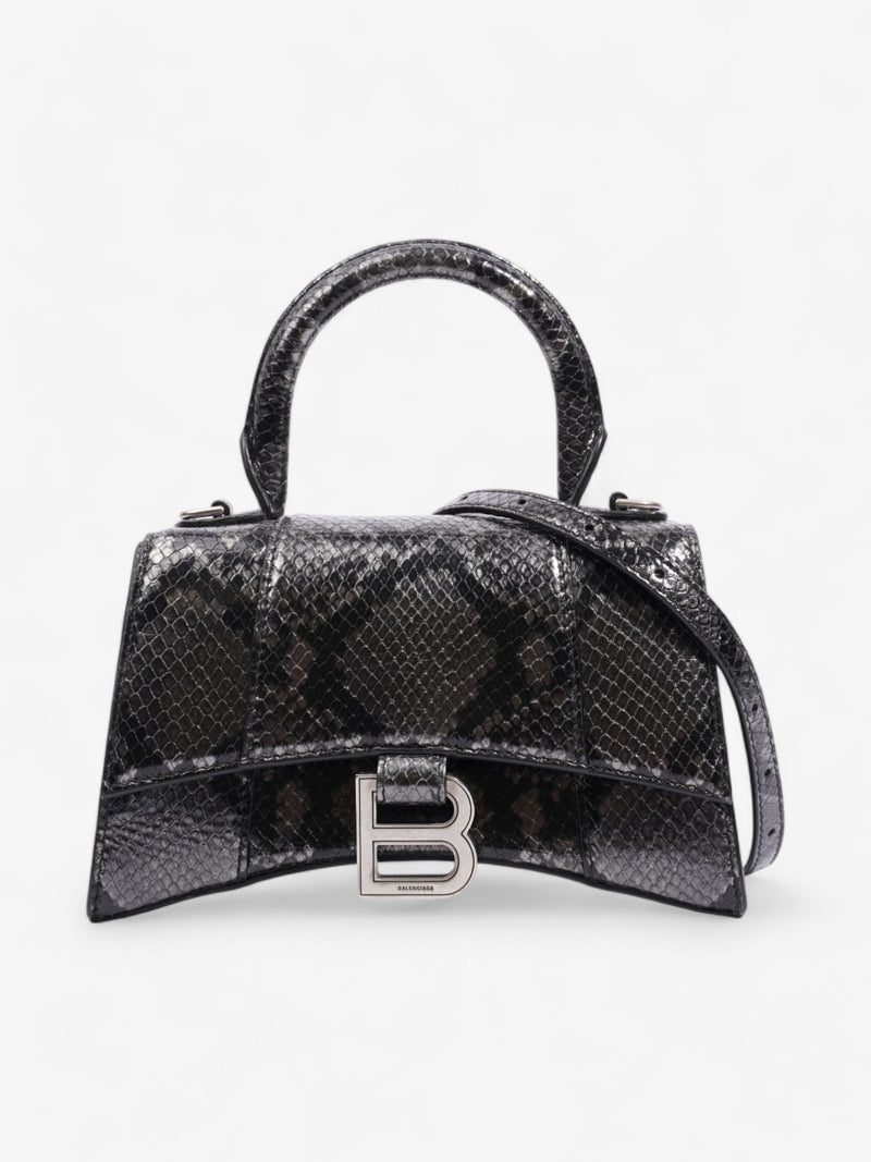  Balenciaga Hourglass Python Calfskin Leather XS