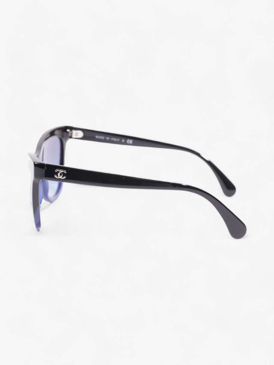 Chanel Gradient Sunglasses Black / Blue Acetate 140mm Image 2