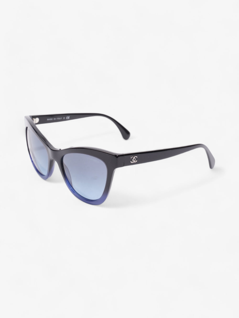 Chanel Gradient Sunglasses Black / Blue Acetate 140mm Image 5