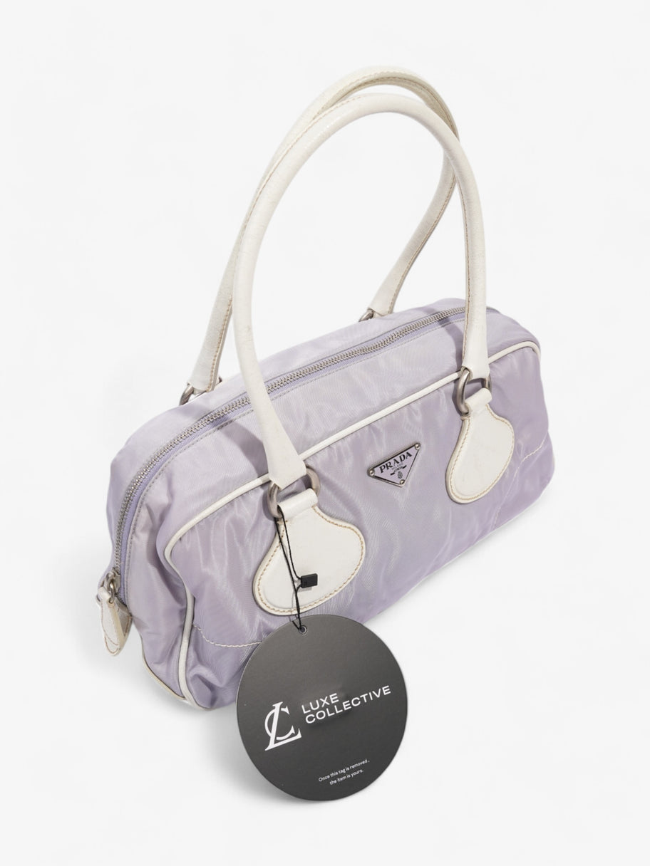 Prada Handbag Lilac / White Nylon Image 12