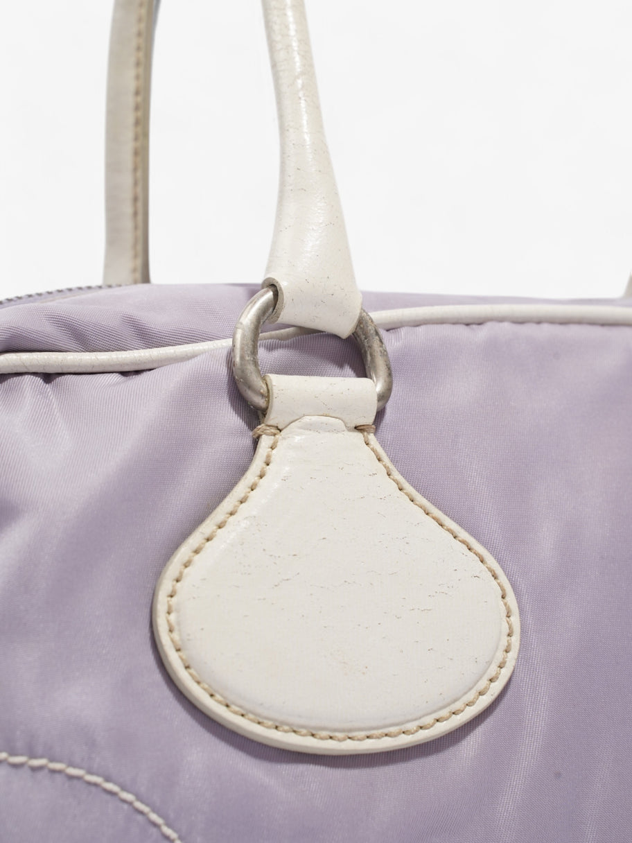 Prada Handbag Lilac / White Nylon Image 9