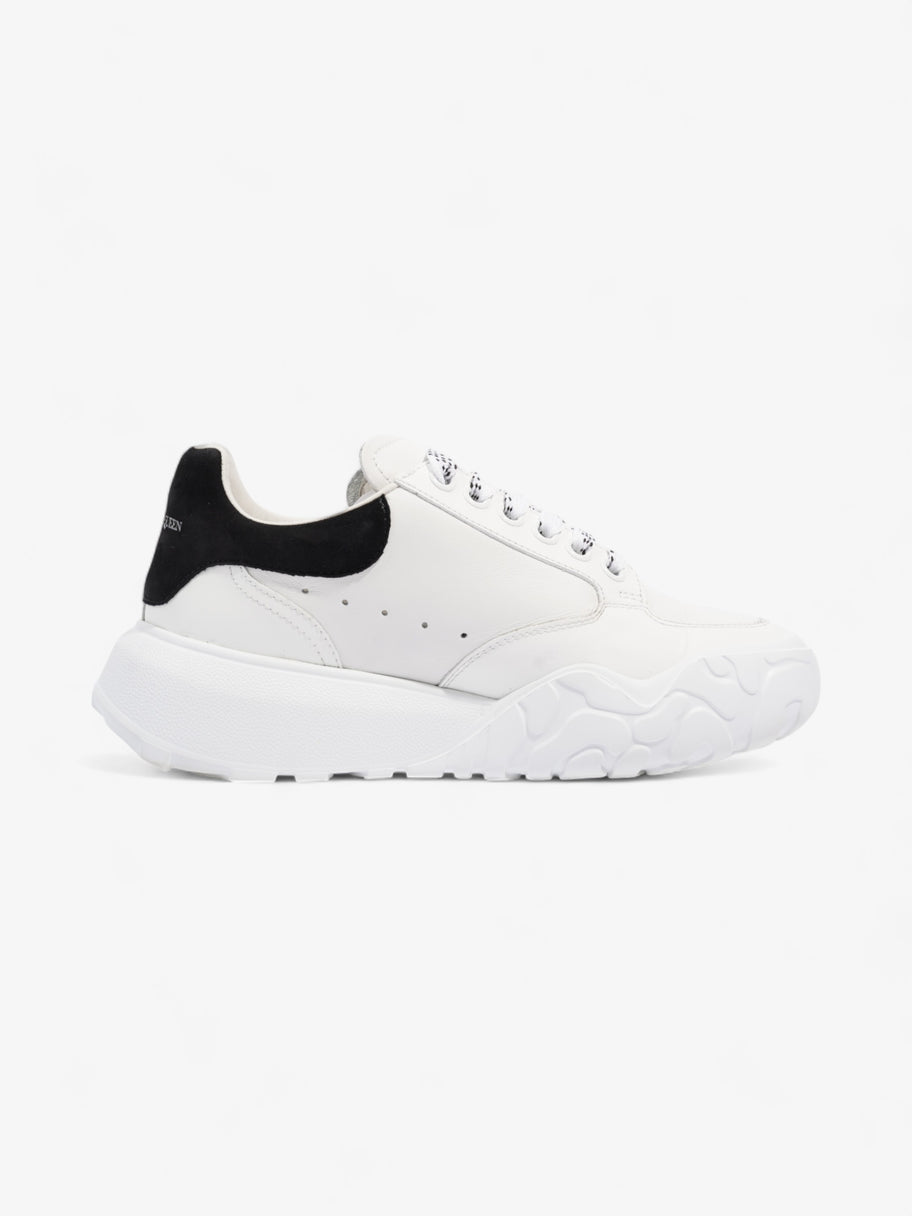 Alexander McQueen Oversized Court Sneakers White / Black Tab Leather EU 36.5 UK 3.5 Image 4