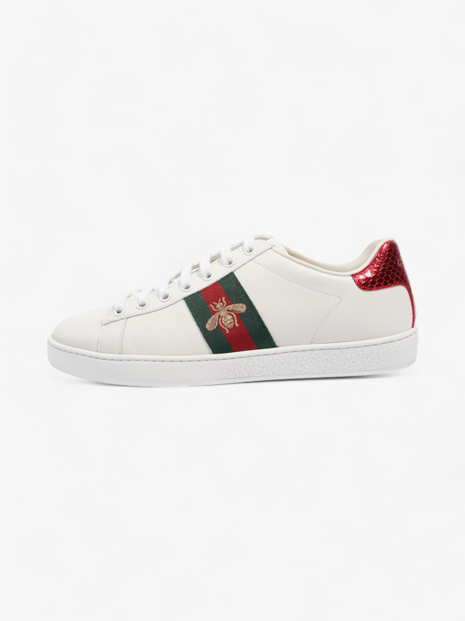 Gucci Ace Sneakers with Bee White / Red / Green Leather EU 37.5 UK 4.5 Image 5